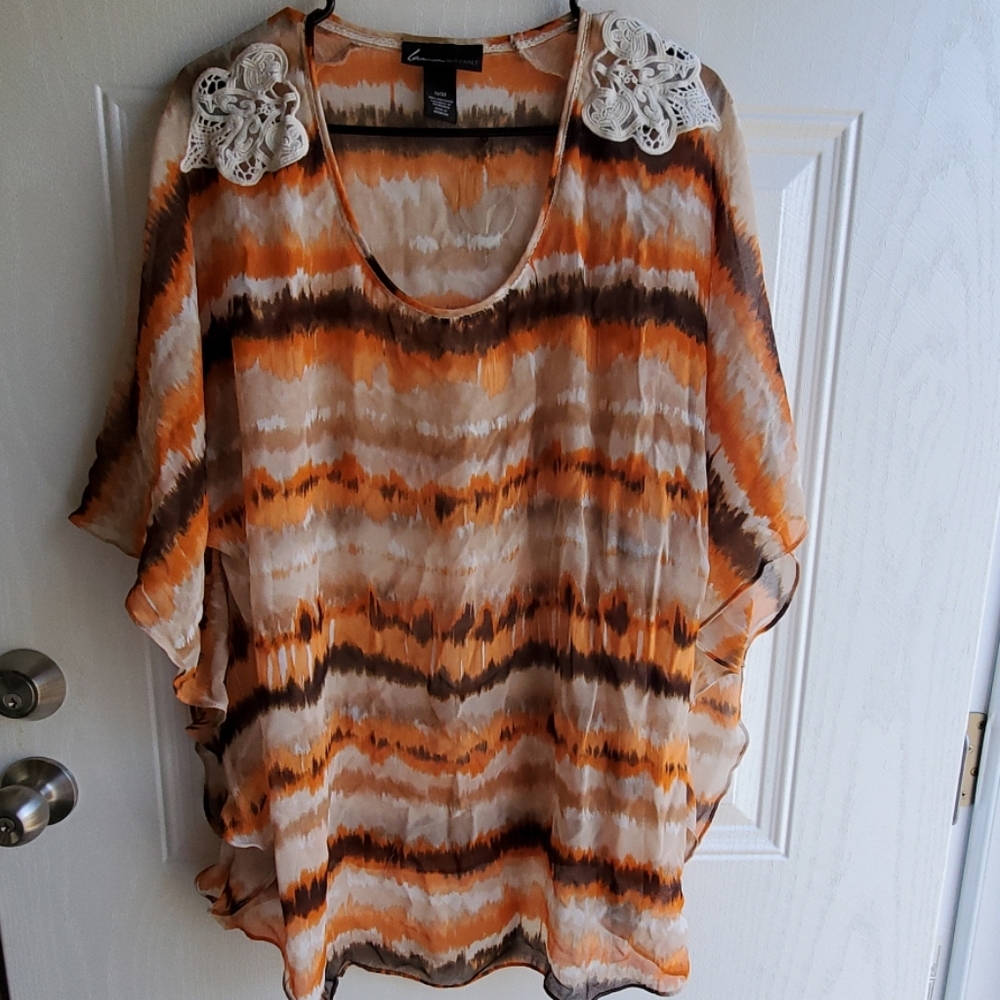 Lane Bryant sheer blouse